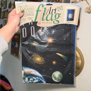 Toland Art Flag 2000 Millennium Sun and Space design